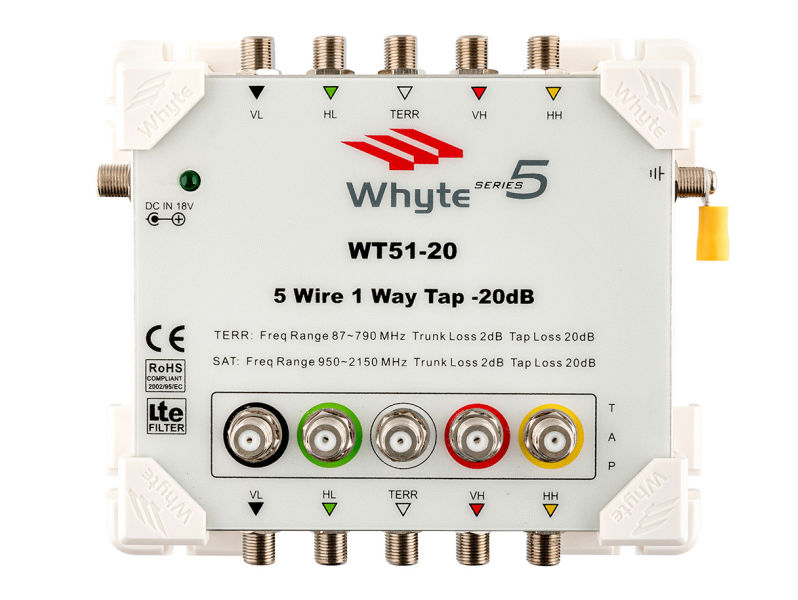 Whyte Series 5 WT51-20 5 Wire 1-Way 20dB Tap