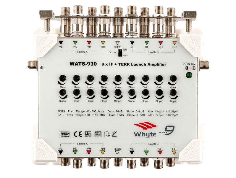 Whyte Series 9 WATS-930 Launch Amp 4x SAT 30db / TERR 24dB