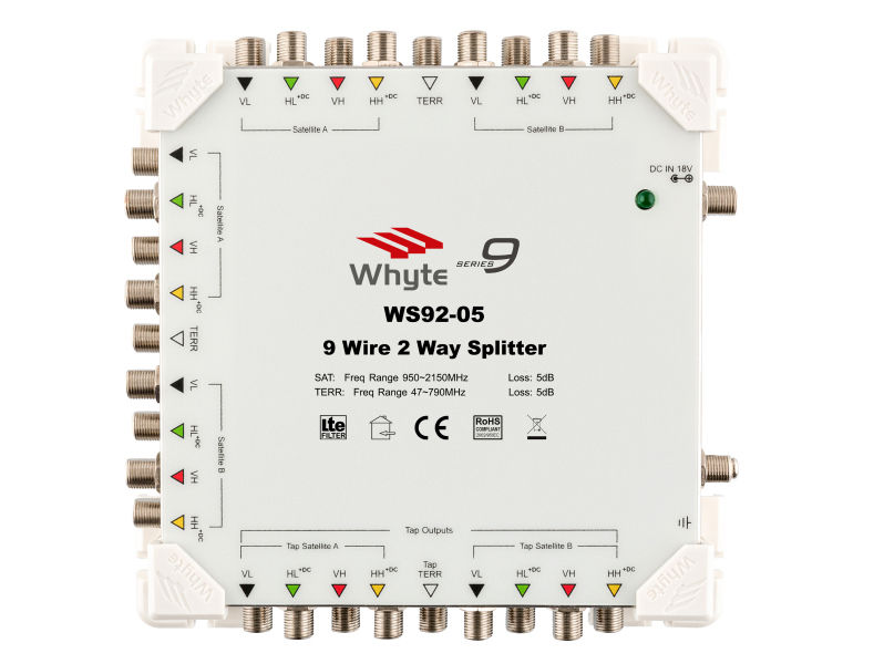 Whyte Series 9 WS92-05 9 Wire 2-Way Splitter