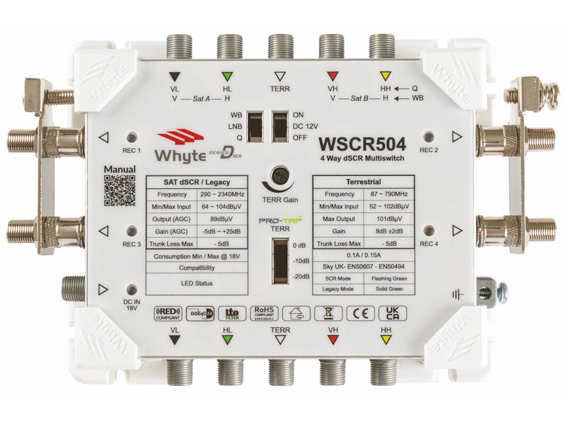 Whyte Series D WSCR504 5 Wire 4-Way dSCR Multiswitch