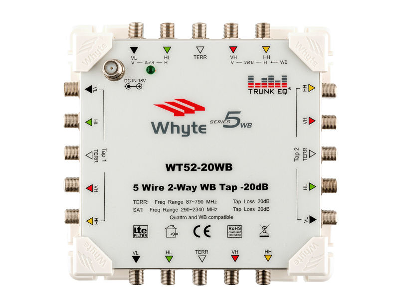 Whyte Series 5WB WT52-20WB 5 Wire 2-Way 20dB WB / Q Tap - Push Fit