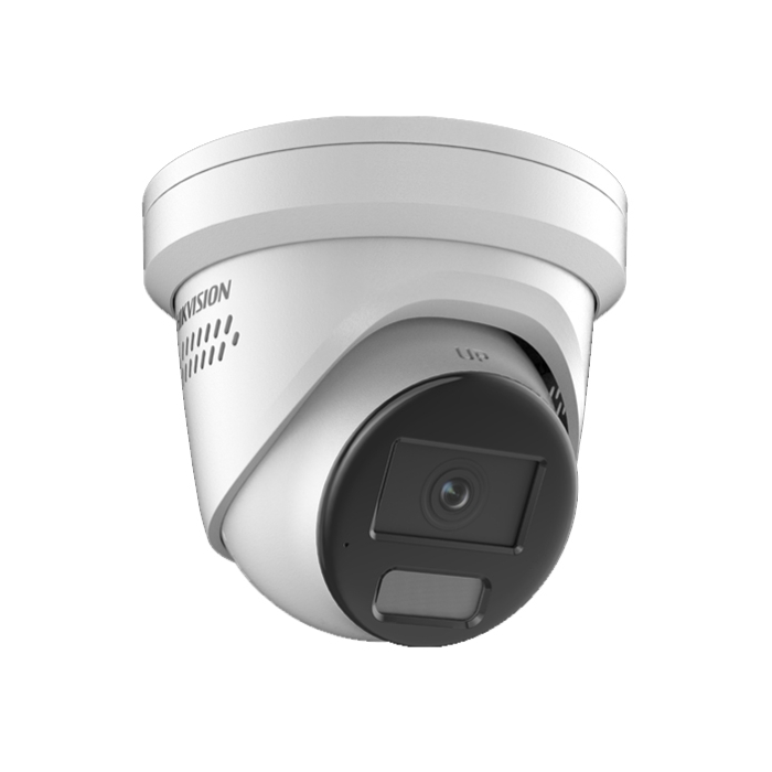 Hikvision 4MP Smart Hybrid Light with ColorVu Fixed Turret Network Camera(White)