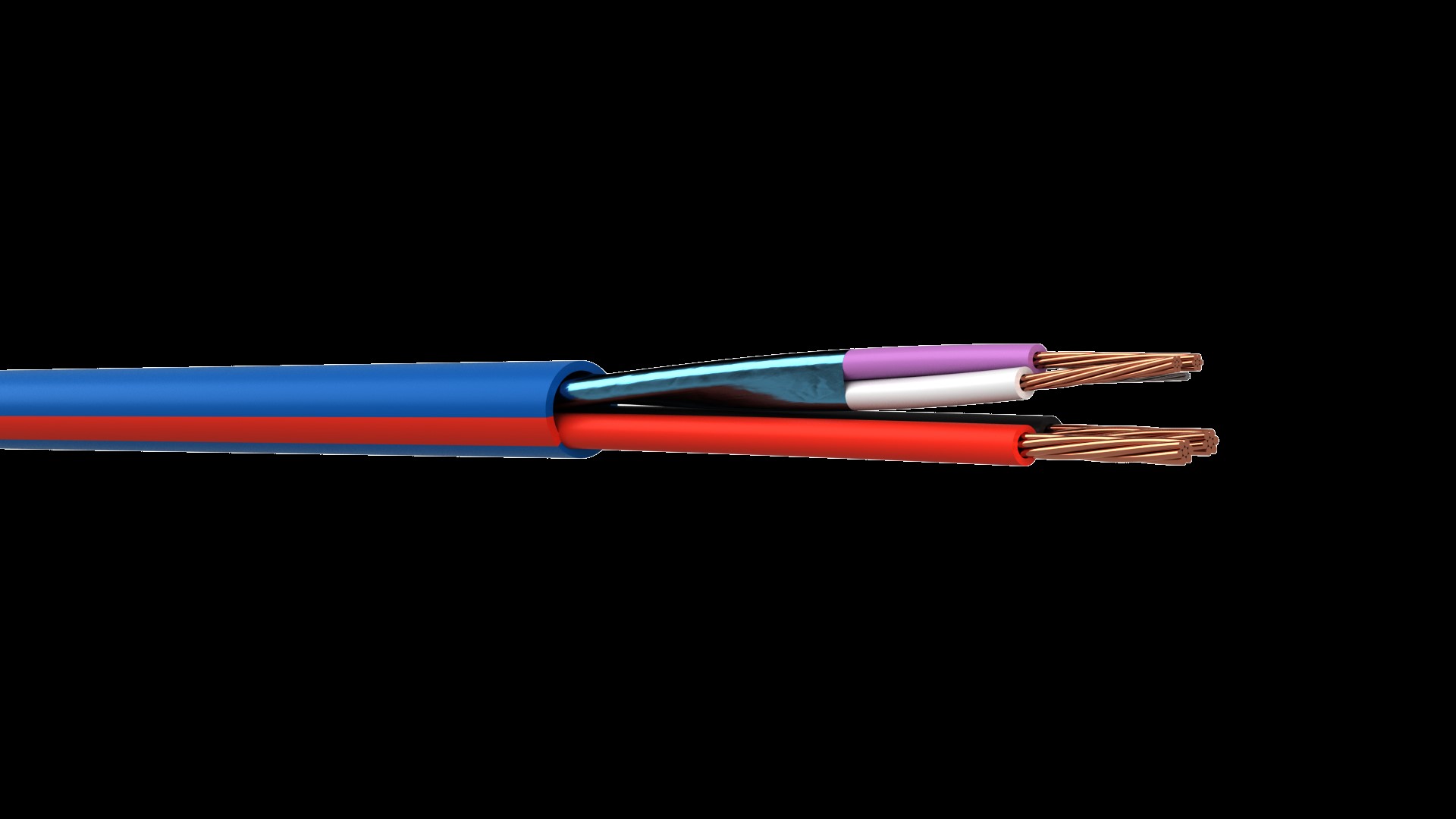 WEB 18/22 RED STRIPE LSNH BLUE + RED STRIP CLASS Eca Per M (Luton Keypad cable)