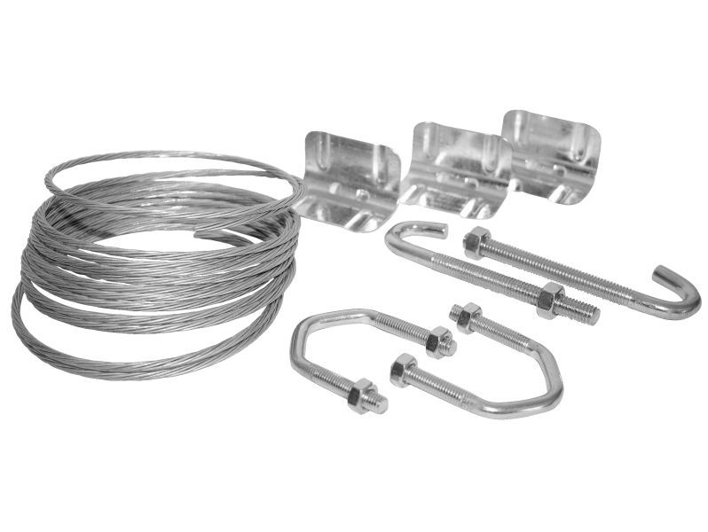 Blake Small Repair Kit-5m Lashing Wire Coil, 2 Small V Bolt 1.75"x M8, 2 J Bolt