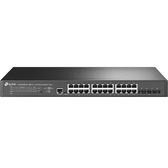 TP Link SG3428XPP-M2 JetStream 24-Port Managed Switch and 4-Port 10GE SFP+ L2+