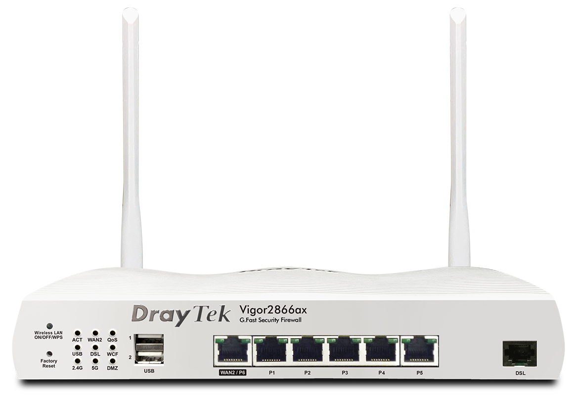 DrayTek Vigor 2866ax G Fast DSL WiFi 6 Router